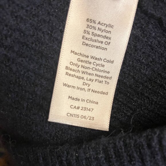 Talbots Plus Navy Sweater Dress Size X - Picture 5 of 5